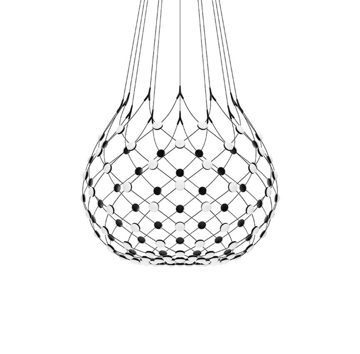 Mesh pendel Ø100 / 4 m ledning, sort